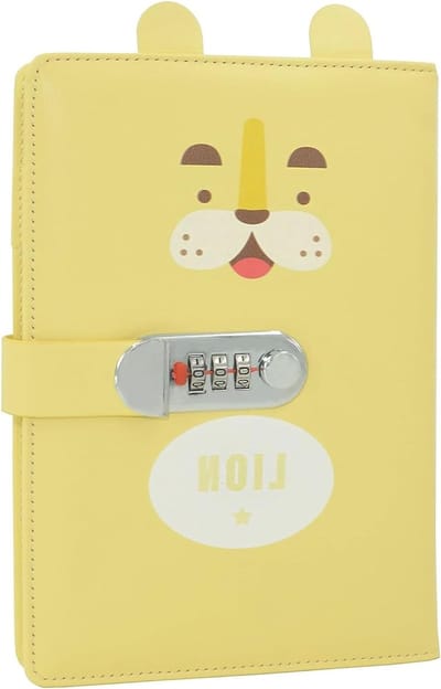 Lockable A5 Notitieboek voor Kinderen met Oorontwerp - Geheime Dagboek voor Meisjes, Schoolbenodigdheden, Creatief Schrijven, Cadeau, 220 x 145mm