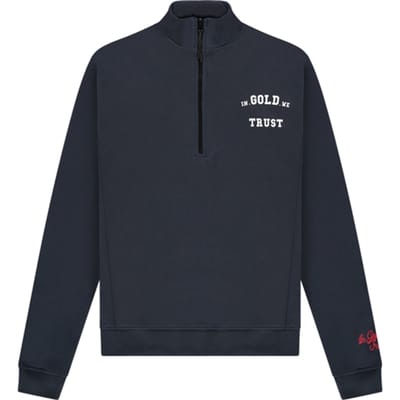 In Gold We Trust The Slim Half Zip Total Eclipse Size: M | Sweaters Outlet | Unisex | Blauw