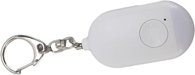 Persoonlijk Alarm - Veiligheidssirene Noodalarm - Zelfverdediging Noodsituaties - 130dB Geluid LED Licht - 8x6x2 cm - Wit