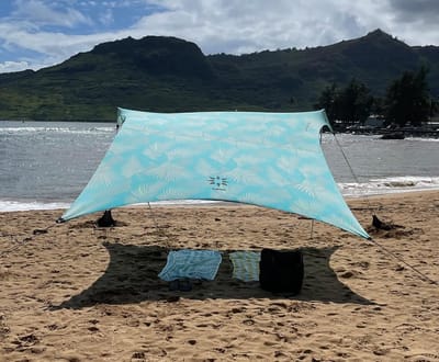 Grote Strandtent met Versterkte Hoeken en Koelvak - 2,1 m Waterbestendig en UV-Bestendig