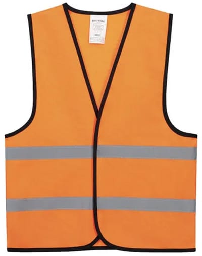 Fluohesje kind oranje, 3-6 jaar