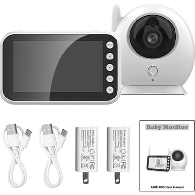 2,4GHz FHSS-monitor met camera 720P 4,3 inch LCD-scherm Videocamera 2-weg audio Huilende beweging US Plug