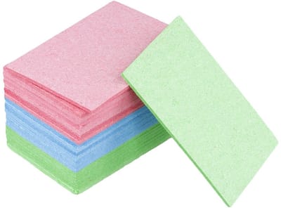 Dailygoods- Reinigeningssponzen 24 stuks - Gecomprimeerde Afwassponzen - Keukenspons - Natuurlijke Cellulose - Duurzaam Materiaal - Afmetingen 9,6 x 6,2 cm - Afwasspons