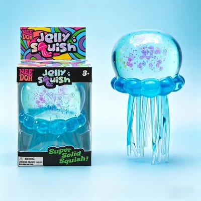NeeDoh Knijpspeeltje Kwallen Fidget Speeltje Super Stevig Knijpbal voor Stressverlichting voor Kinderen Volwassenen Angst Sensorisch Speeltje Cadeau