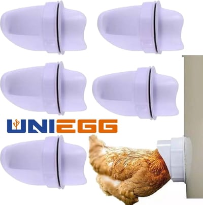 UniEgg® Pluimvee 5x Feeder - automatisch voersysteem - 5 feeders - voerbak voor knaagdieren, kip en ander pluimvee of gevogelte