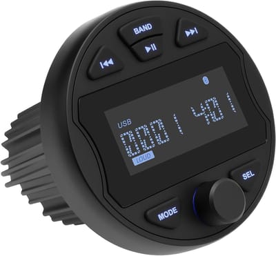 Bootradio - Marine Stereo - Muziek Luisteren - Waterdicht Ontwerp - DC 9-12V - Zwart