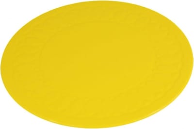 Anti-slip matten rond - 14 cm geel - Able2