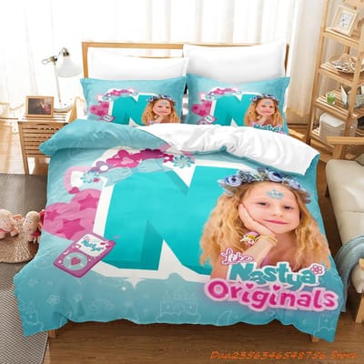 Like Nastya Beddengoed Collectie Enkel Twin Full Queen King Size Bed Collectie Aldult Kind Slaapkamer Dekbedovertrek Collecties 3D Anime Met Beddengoed Co EU Single(135x200cm)