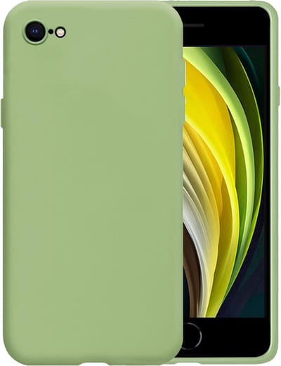 Hoesje - Geschikt voor Apple iPhone 7 - Sterk & Shockproof - Siliconen Case - Hoes Cover - Telefoonhoes - Groen