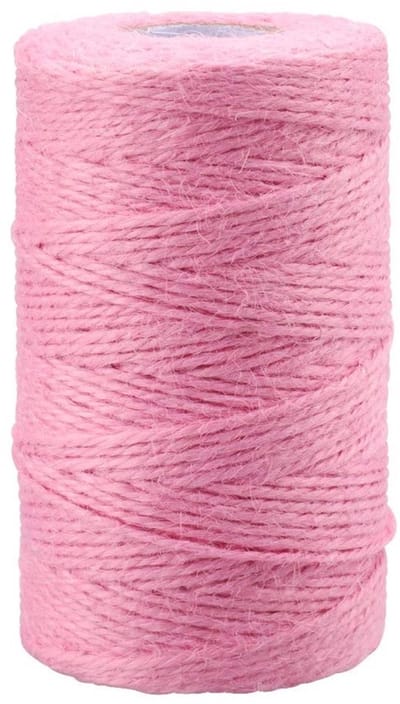 Dailygoody - Jute Touw - Roze Jute Koord - 100 Meter - voor DIY