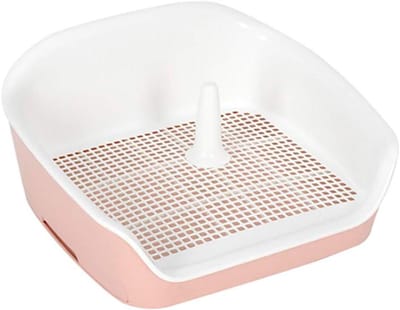 Hondentoilet - Hondenpotje Zindelijkheid - Binnen Zindelijkheid - Spatvrij Ontwerp - 55x47x25cm - Roze