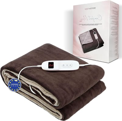 Elektrische deken extra groot 180 x 130 cm 9 warmtestanden - Comfortmax WE120 thermodeken met digitale bediening