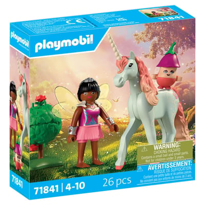PLAYMOBIL | Magische Eenhoorns | Verzamelbare Eenhoornroos met Fee | Fantasierijke speelset voor eenhoornfans | Met magische details & verwisselbare accessoires | Perfect cadeau voor kinderen vanaf 4 jaar | 71841