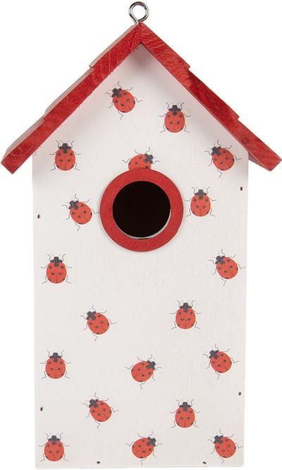 Clayre & Eef Vogelhuis 15x10x22 cm Wit Hout
