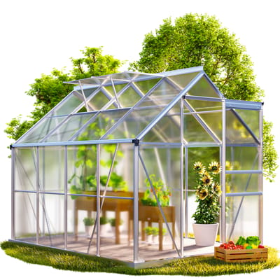 Gardebruk Tuinkas – Aluminium 4.8m² incl dakraam 250x190cm – Zonder Fundament
