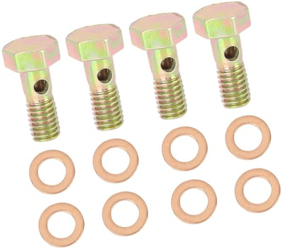 Dailygoods- Montageadapter M6 x 1,0 mm - Rembouten - Set van 4 stuks - Metrische schroefdraad - Duurzaam materiaal - Geschikt voor diverse toepassingen - Schroefadapter