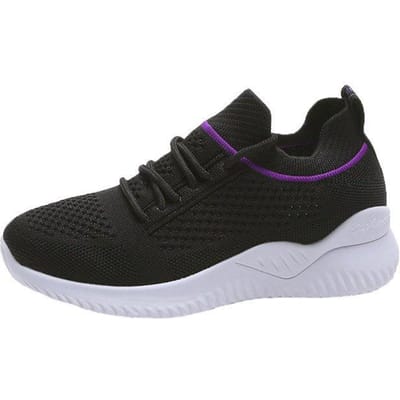 Dames Hardloopschoenen Nieuwe Comfortabele Casual Sportschoenen Ademend Fly Woven Mesh Dames Schoenen 40