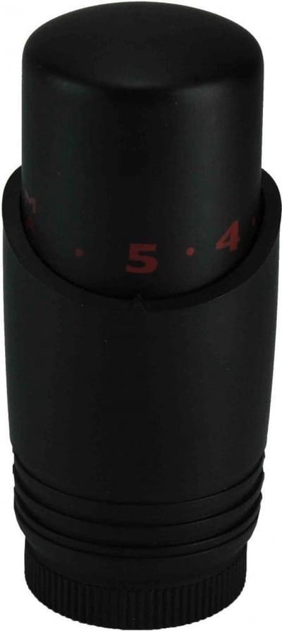 Sanifun M-30 Nero luxe thermostaatknop – Mat zwart, modern design