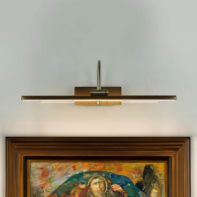 Licht-Erlebnisse - Gwendi - LED - Wandlamp - 3000K - 420lm - van - metaal aluminium - in - Rommelig antiek - Wandlamp