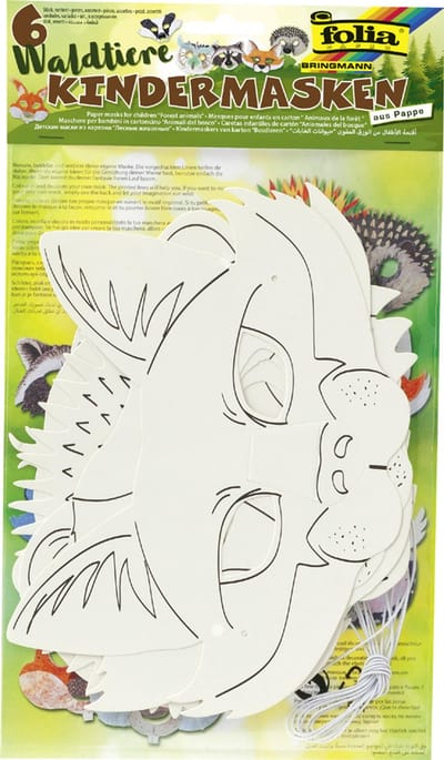 Dierenmasker Folia assorti