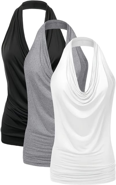 Livano Open Rug Top - Backless - Body - Jurk - Shirt - 3 Pcs - Gemengd - Maat S