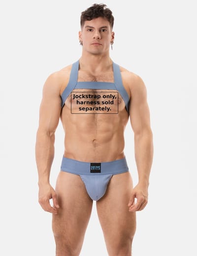 Barcode Berlin Sergey Pop Jockstrap Bluebeige - MAAT XL - Heren Ondergoed - Jockstrap voor Man - Mannen Jock
