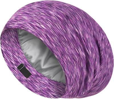 100% Mulberry Silk Nachtmutsje - Zijden Haarturban voor een Smoothie Slaap - Roze, One Size