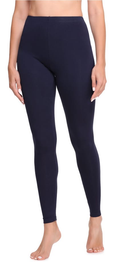 Ladeheid LA-LA40-133-LE Dames Leggings - Sport - Vrijetijdsbroek - Lang - Katoen - Sporbroek - Yogabroek - Marine - 3XL