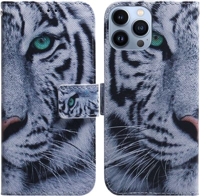 BookCover Etui Hoes voor iPhone 15 PRO MAX - TIJGER