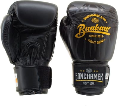 Buakaw Benchamek Bokshandschoenen Zwart Leer