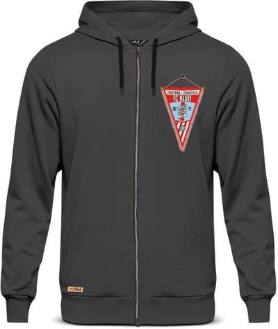 FC Kluif 'Vaantje' vest blauw - Maat S / Small - Heren lifestyle vest - Hoodie met rits - Katoen
