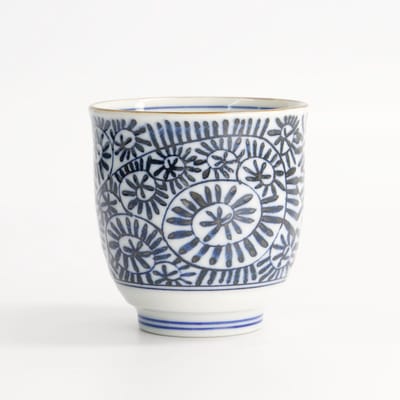 Tokyo Design Studio - Theekopje - Blauw/Wit - 8x7,9 cm