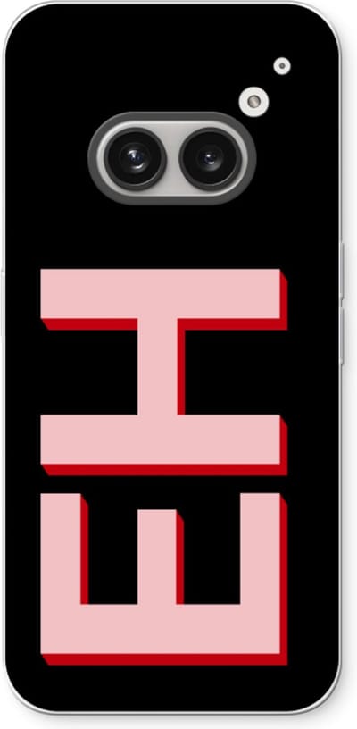 Gepersonaliseerd - Case Company® - Hoesje geschikt voor Nothing Phone (2a) hoesje - Monogram - Soft Cover Telefoonhoesje - Bescherming aan alle Kanten en Schermrand