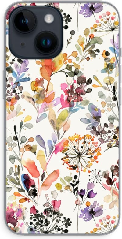 Case Company® - Hoesje geschikt voor iPhone 14 hoesje - Wilde grassen - Soft Cover Telefoonhoesje - Bescherming aan alle Kanten en Schermrand