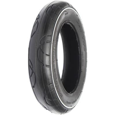 Banden met binnenband Sa-259 10X2.0 Zwart/Wit L