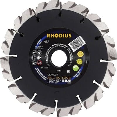 Rhodius 353315 Diamanten doorslijpschijf 150 mm 1 stuk(s) Beton