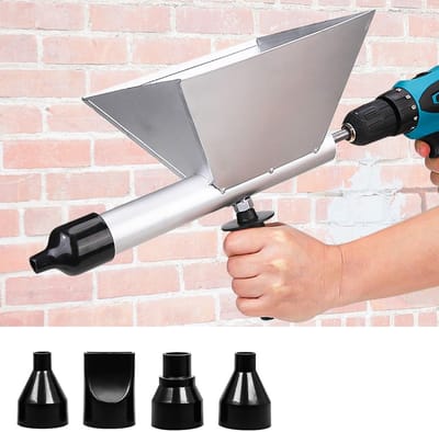 Draagbare Mortelspray met 4 Afneembare Spuiten - Perfect voor Voegen, Betonvloeren en Steenwanden, Ideaal voor Klussen en Renovaties