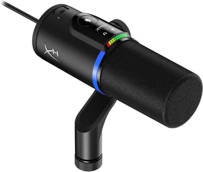 XLR USB Microfoon - Podcast Microfoon - Duidelijke Stem Opname - Direct Volume Bediening - 575 Gram - Zwart