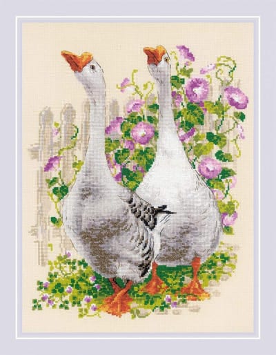 RIOLIS Geese borduren (pakket)