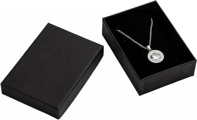 Sieradendoosjes Zwart - Juwelendoosjes Cadeau - Sieraden Opbergen - Rechthoekig Karton - 60 Stuks - Zwart