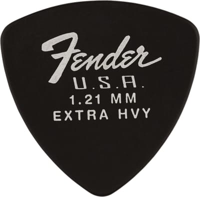 Fender 346 Dura-Tone Picks 1,21 mm Black - Plectrum set