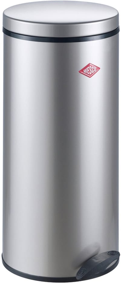 WESCO Gastro 127 Afvalbak | Pedaalemmer | 22 Liter | Metaal - Nieuwzilver | Prullenbak - Made in Germany