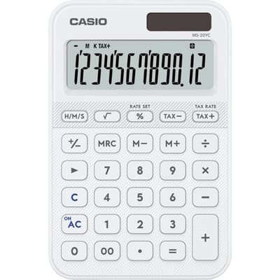 Casio Bureaurekenmachine Wit (b x h x d) 101 x 18 x 154.5 mm