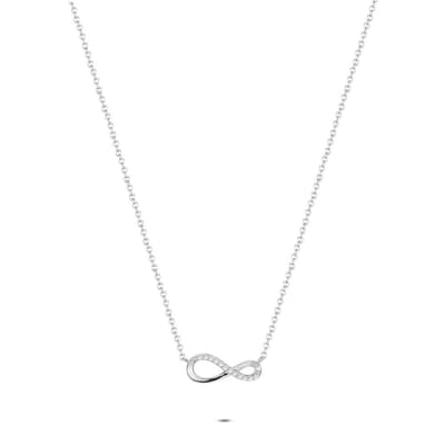 Twice As Nice Halsketting in zilver, infinity Zilverkleurig 40cm+5cm