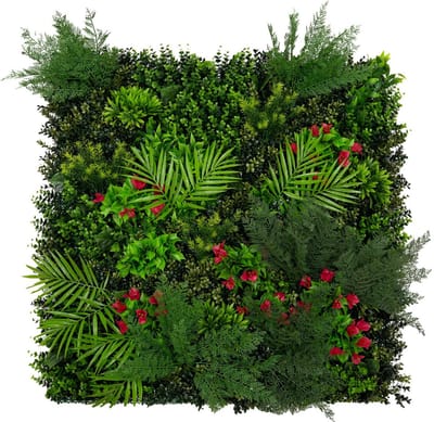 Kunstplanten wandpaneel - mira - 100x100 cm - binnen & buiten