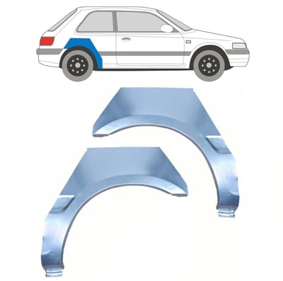 Reparatiepaneel achterspatbord voor Mazda 323 BG 1989-1994 / Links + Rechts