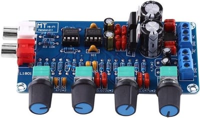 Audioregeling Volumekaart - HIFI Opamp - Stereo Geluid - Tweekanaals Toonaanpassing - 105 x 54 mm - Groen