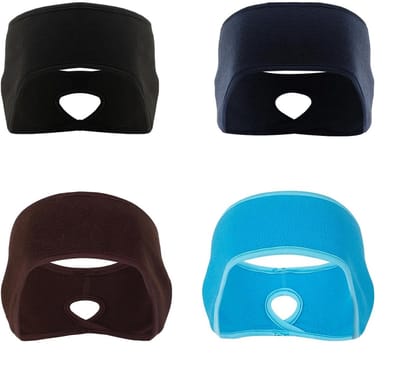 Dailygoods- Hoofdband Winter - Fleece Hoofdband - Oorwarmer Dames - Ademend Sportband - Paardenstaart Opening - Lichtgewicht Comfort - Oorwarmers