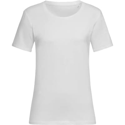 Stedman Claire Relaxed Crew Neck T-Shirt Women S9730 - White - XS