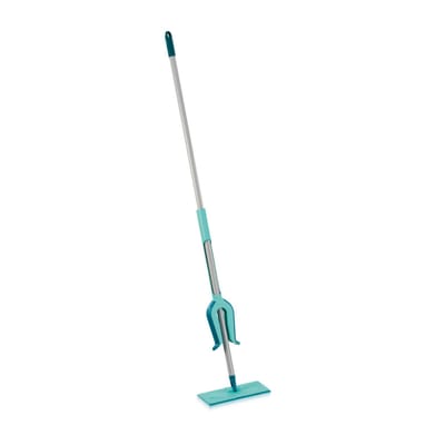 Leifheit Picobello vloerwisser S Micro Duo met steel - 27 cm wisbreedte - turqouise - grijs